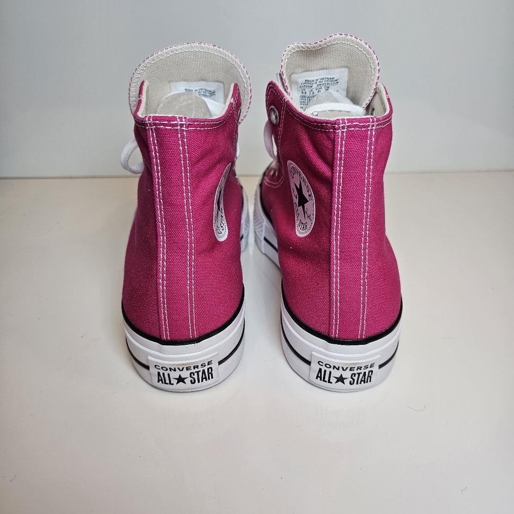 Converse Chuck Taylor All Star Lift Platform High Top Sneakers Pink Size 9.5 - Picture 3 of 11